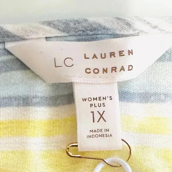 NWT LAUREN CONRAD Women Sleeveless Pullover Square Neck Lined Dress Plus Size 1X - Picture 12 of 14